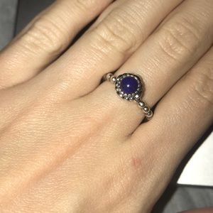 PANDORA RING size 6, September birth stone